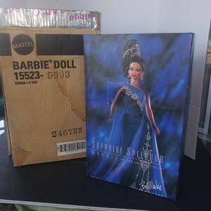 Barbie Sapphire Slendor Bob Mackie The Jewel Essence Collection NIB